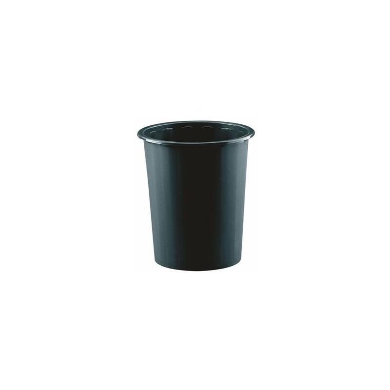 Faibo Papelera De Plástico En Polipropileno 310x280 Mm Cerrada 14 L Serie 305 Negra