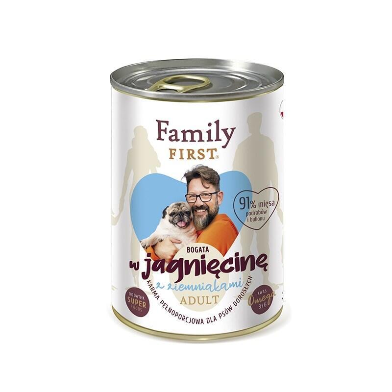 Family First Adult Lamb With Potato - Wet Dog Food - 400 G
