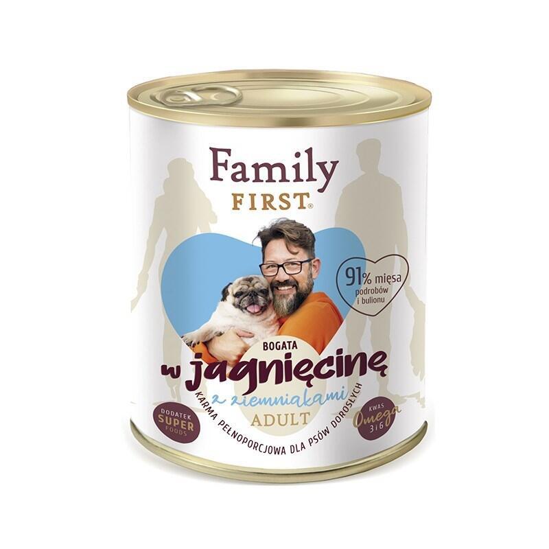 Family First Adult Lamb With Potato - Wet Dog Food - 800 G
