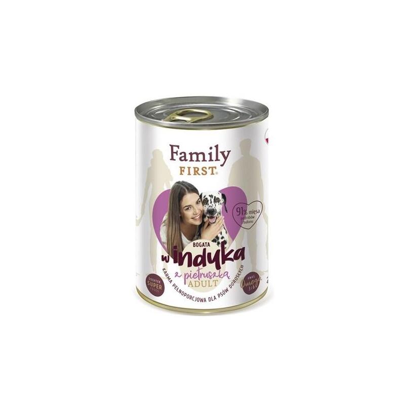 Family First Adult Turkey With Parsley - Wet Dog Food - 400 G