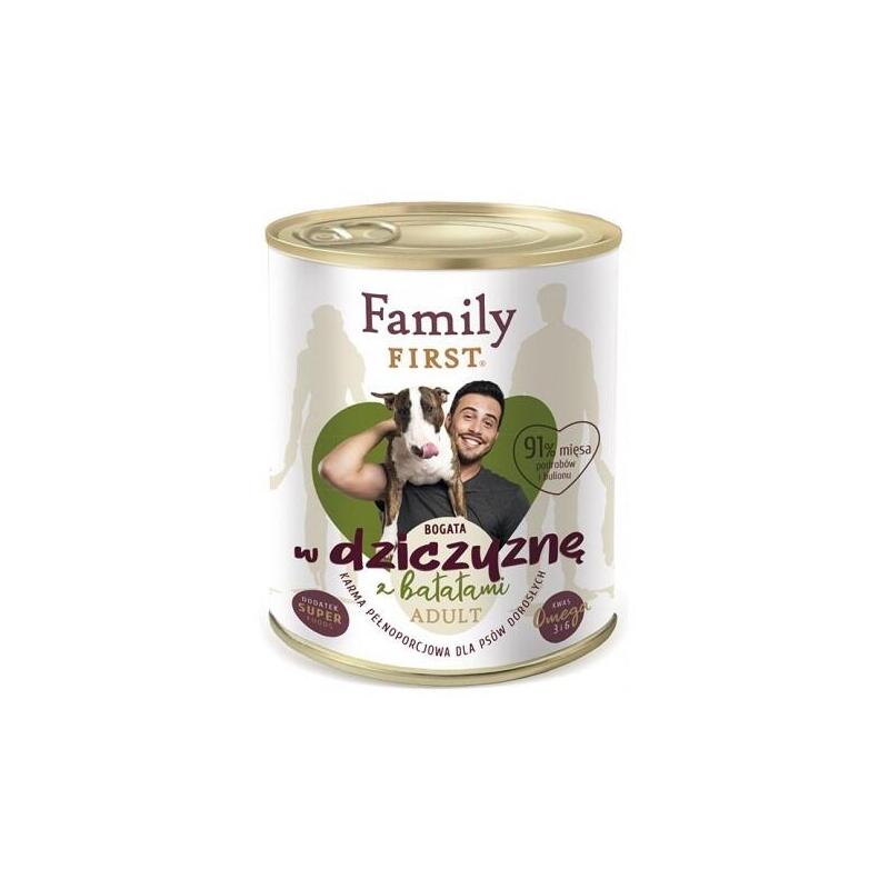Family First Adult Venison With Sweet Potatoes - Wet Dog Food - 800 G