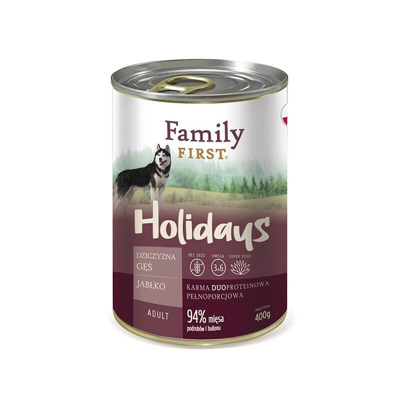 Family First Holidays Adult Venison Goose Apple - Wet Dog Food - 400 G