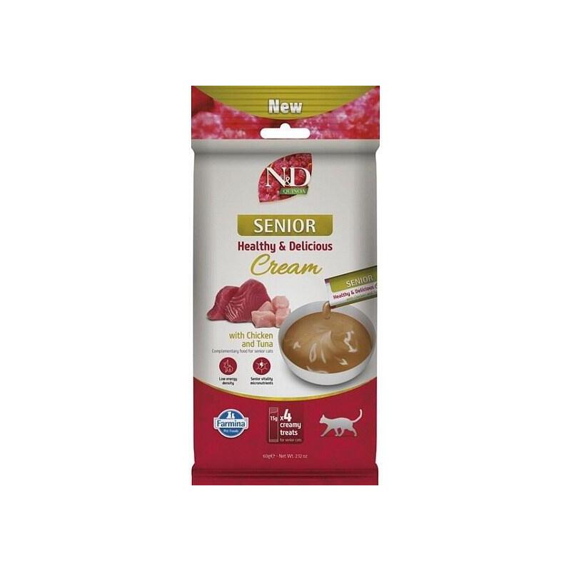 Farmina N&D Quinoa Cat Senior Cream With Chicken & Tuna 60gr