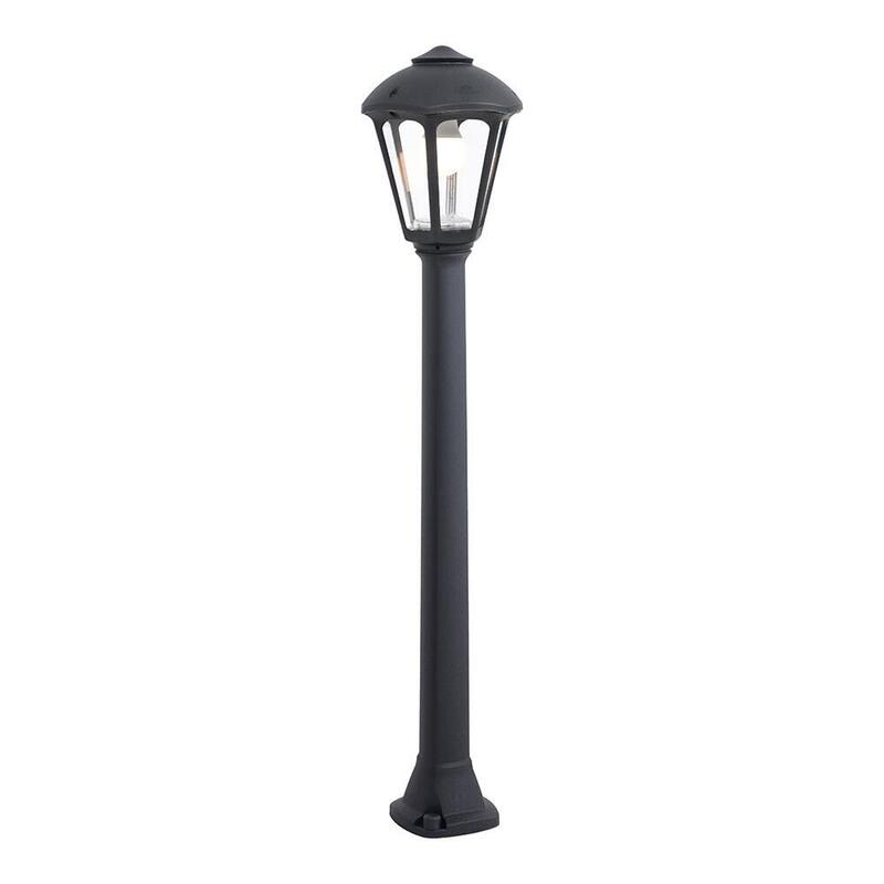 Farol Baliza Con Poste Giaffa/Giampy, E27, Negro, Ø210 X 995 Mm