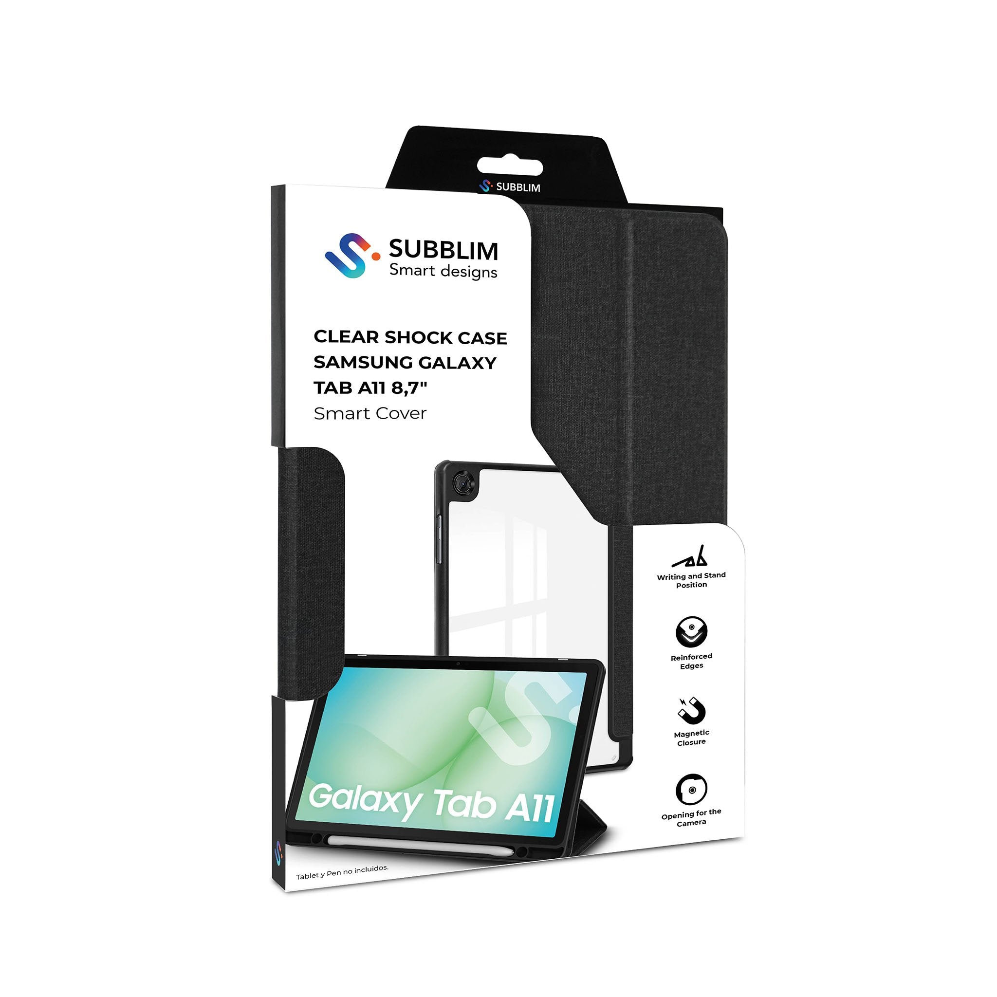 EAN 8436586743789 - SUBBLIM SUBCST-5SC040 funda para tablet 20,3 cm (8") Libro Negro imagen 3
