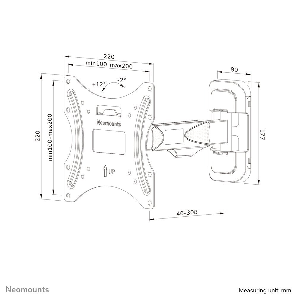 EAN 8717371448691 - Neomounts WL40-540BL12 soporte para TV 139,7 cm (55") Negro imagen 17