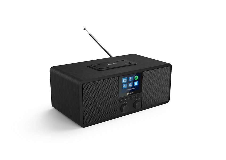 Radio Philips Tar8805/10 Internet Digital Negro
