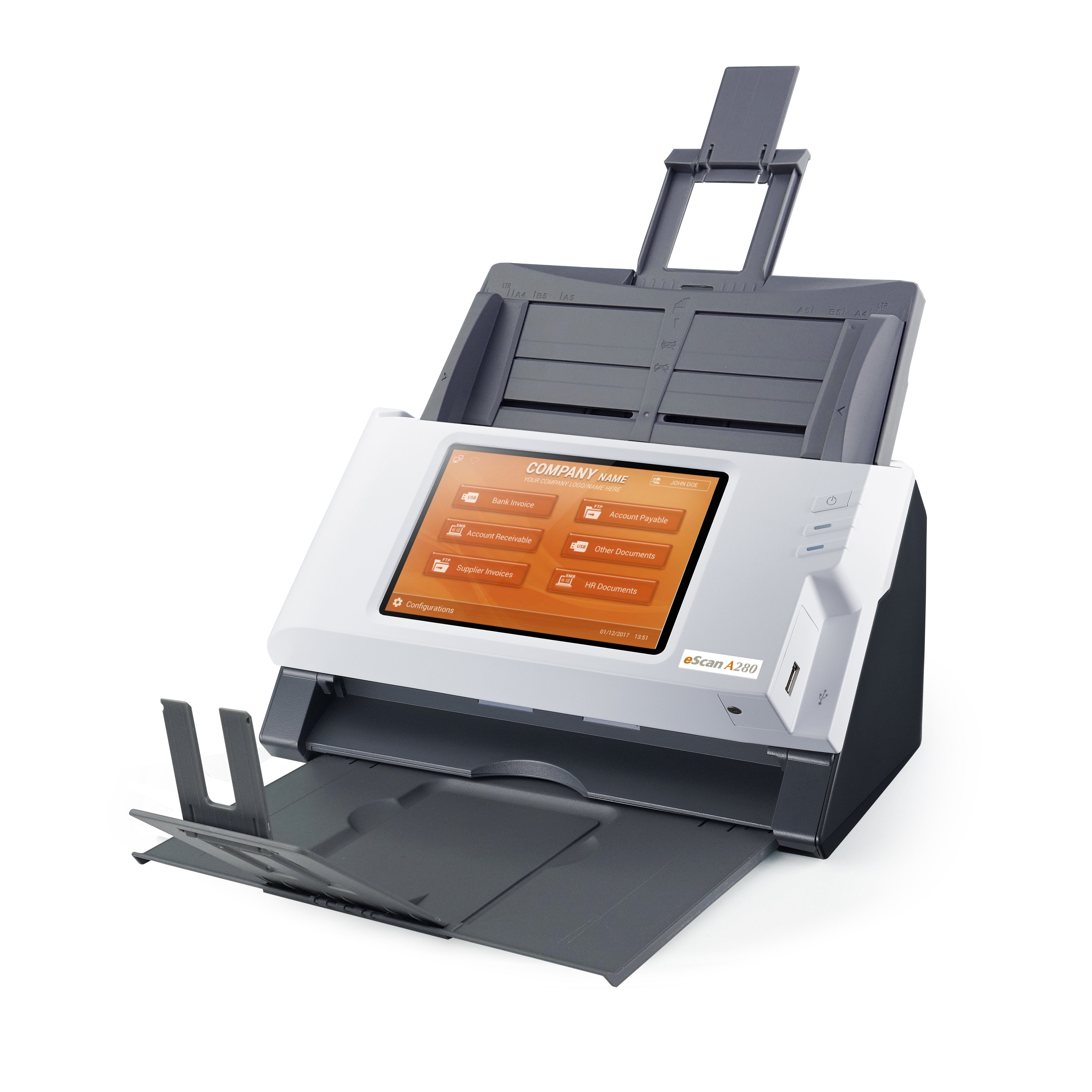 EAN 4042485638824 - Plustek eScan A280 Enterprise Escáner con alimentador automático de documentos (ADF) 600 x 600 DPI A4 Neg imagen 4
