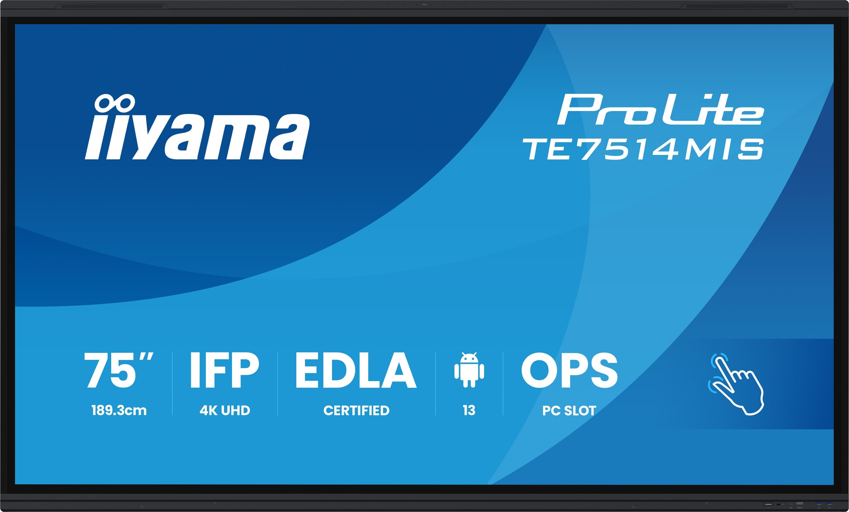 EAN 4948570124039 - iiyama PROLITE TE7514MIS-B2AG Pantalla plana para señalización digital 190,5 cm (75") LCD Wifi 435 cd / m imagen 1