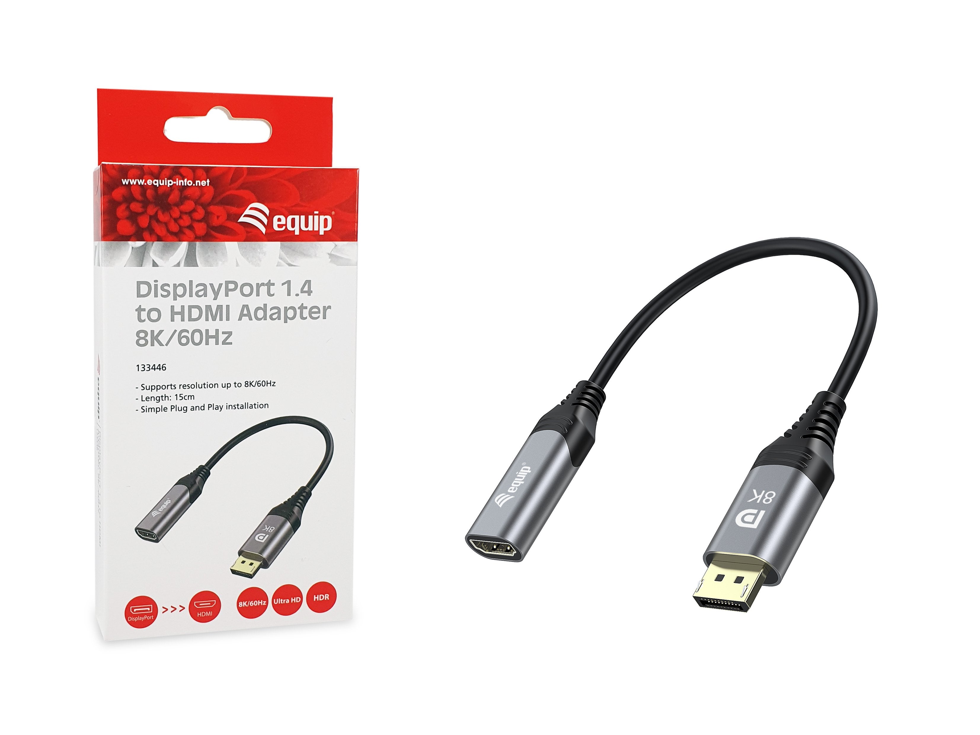 EAN 4015867230039 - Equip 133446 adaptador de cable de vídeo 0,15 m Negro, Gris imagen 7