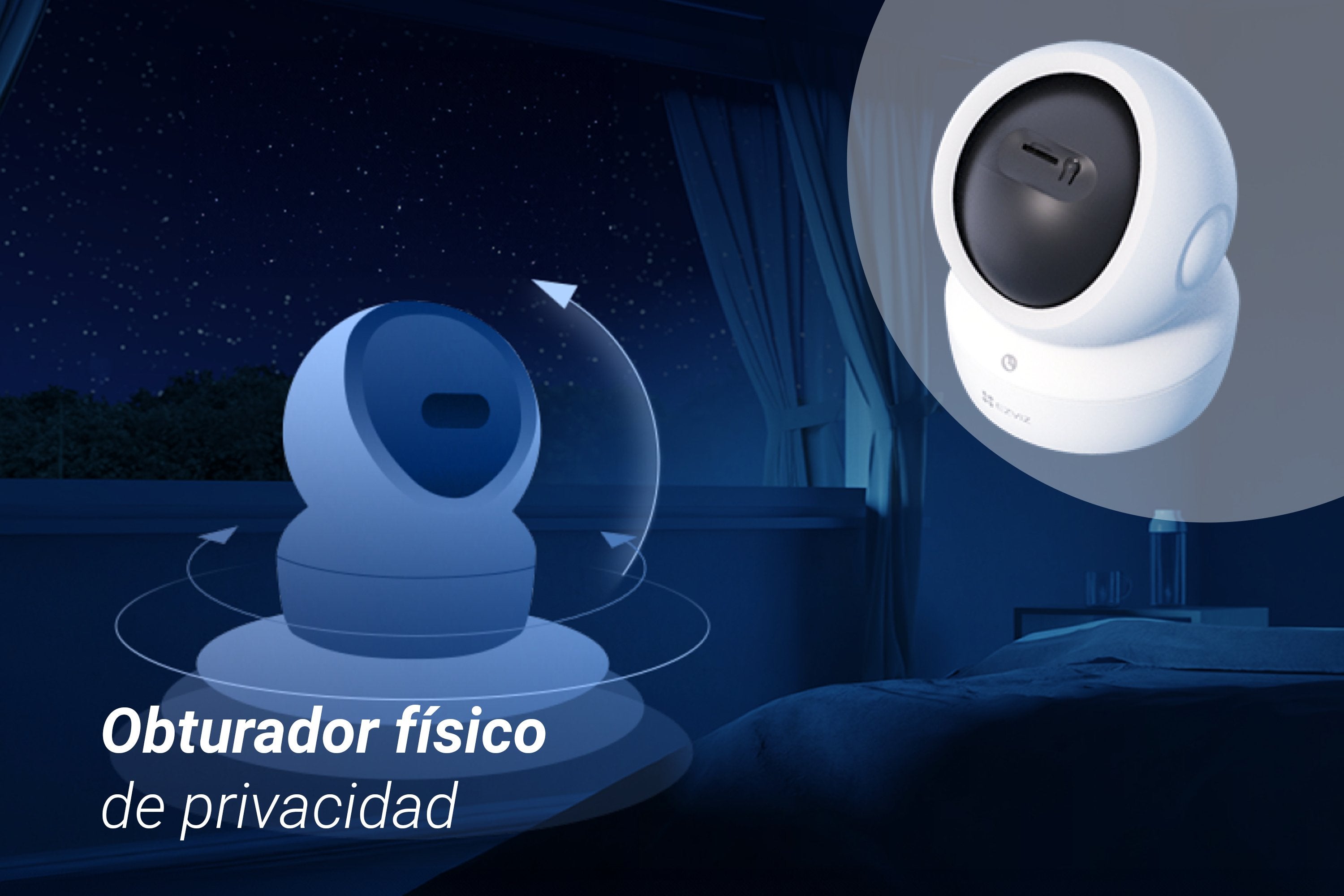 EAN 6941545642147 - EZVIZ H6c G1 3K Esférico Cámara de seguridad IP Interior 2880 x 1620 Pixeles Techo/Pared/Escritorio imagen 25