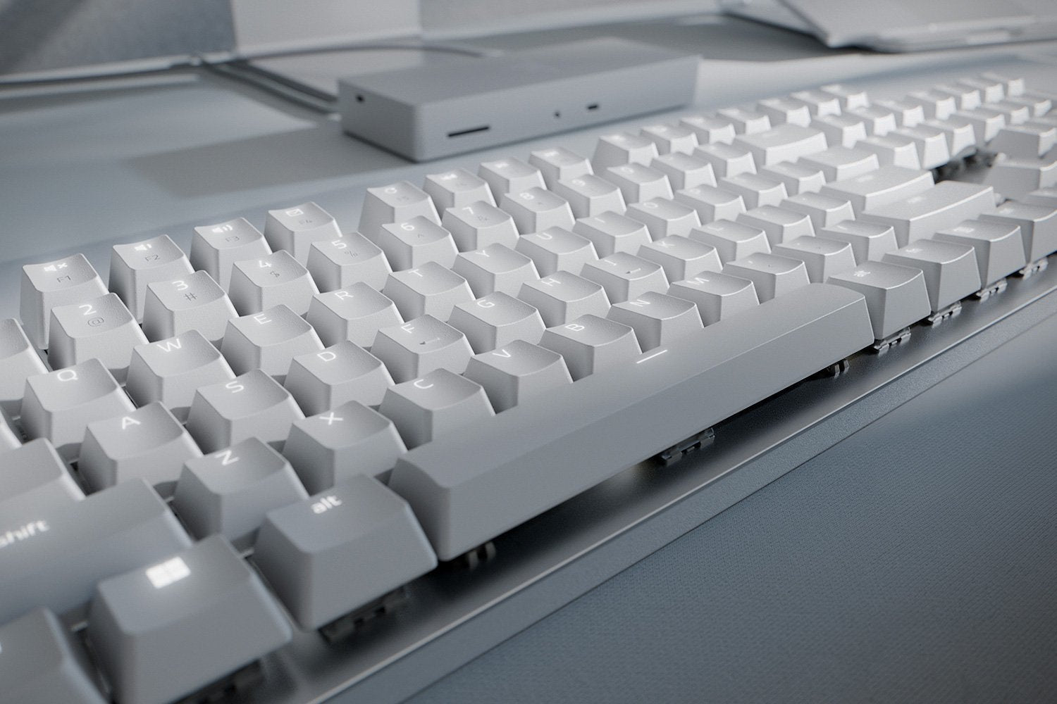 EAN 8886419347835 - Razer Pro Type Ultra teclado Oficina USB + RF Wireless + Bluetooth QWERTY Inglés de EE. UU. Plata, Blanco imagen 6