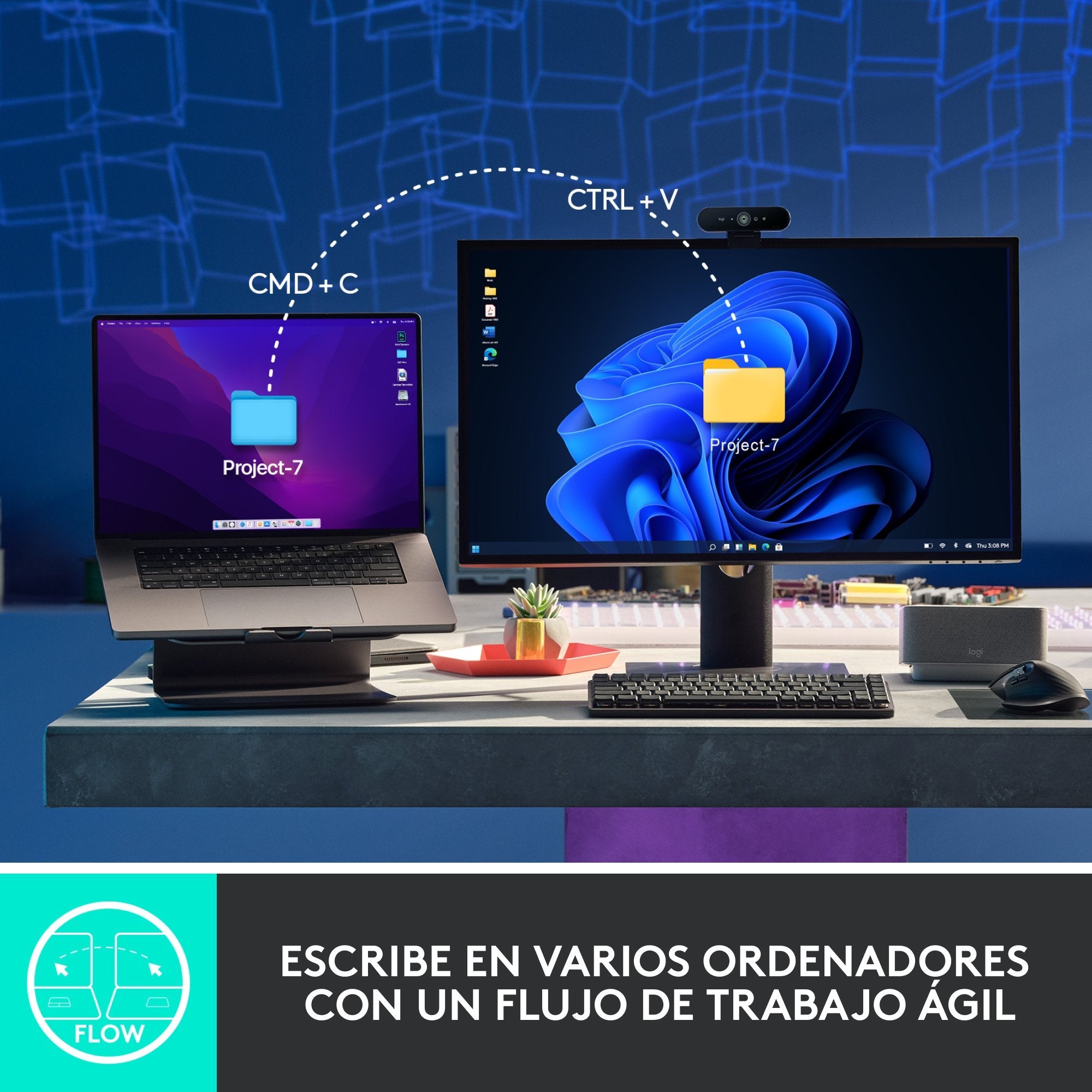 Logitech Mx Mini Mechanical Teclado Rf Wireless + Bluetooth Qwerty Internacional De Ee.Uu. Grafito, Gris