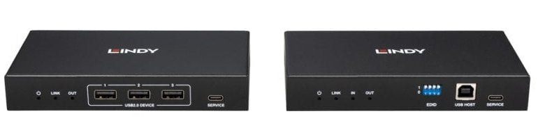 Adap Lindy Extender Hdmi 4k60 Kvm Lwl Lc 5km