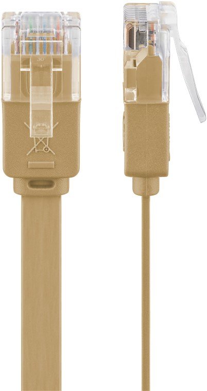 EAN 4040849958861 - Goobay 95886 cable de red Marrón claro 3 m Cat6 U/UTP (UTP) imagen 3