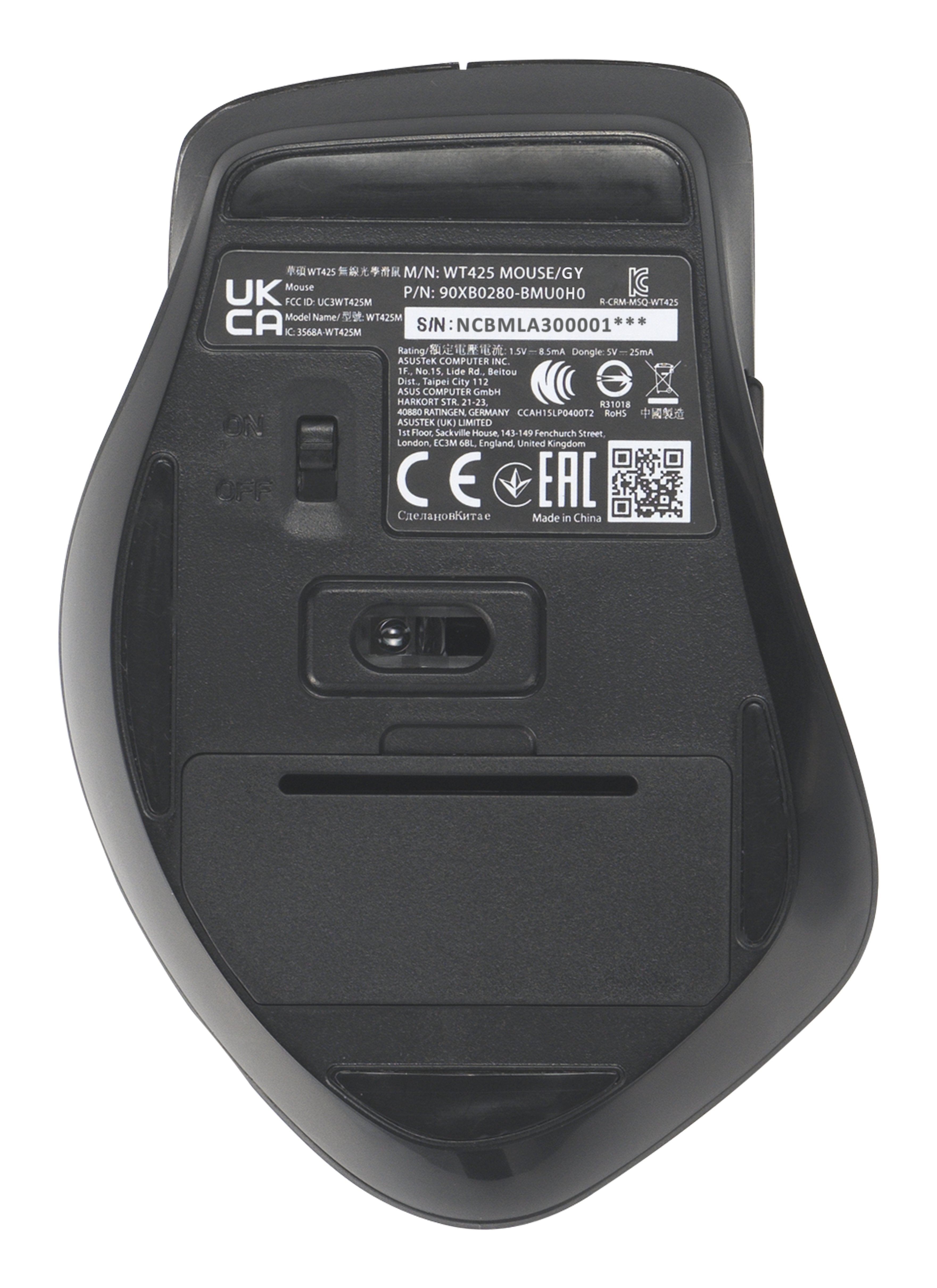 EAN 4711387970119 - ASUS WT425 ratón Oficina mano derecha RF inalámbrico Óptico 1600 DPI imagen 5