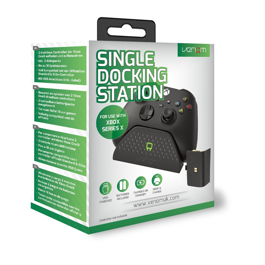 Venom Single Docking Mation Negro Ps5