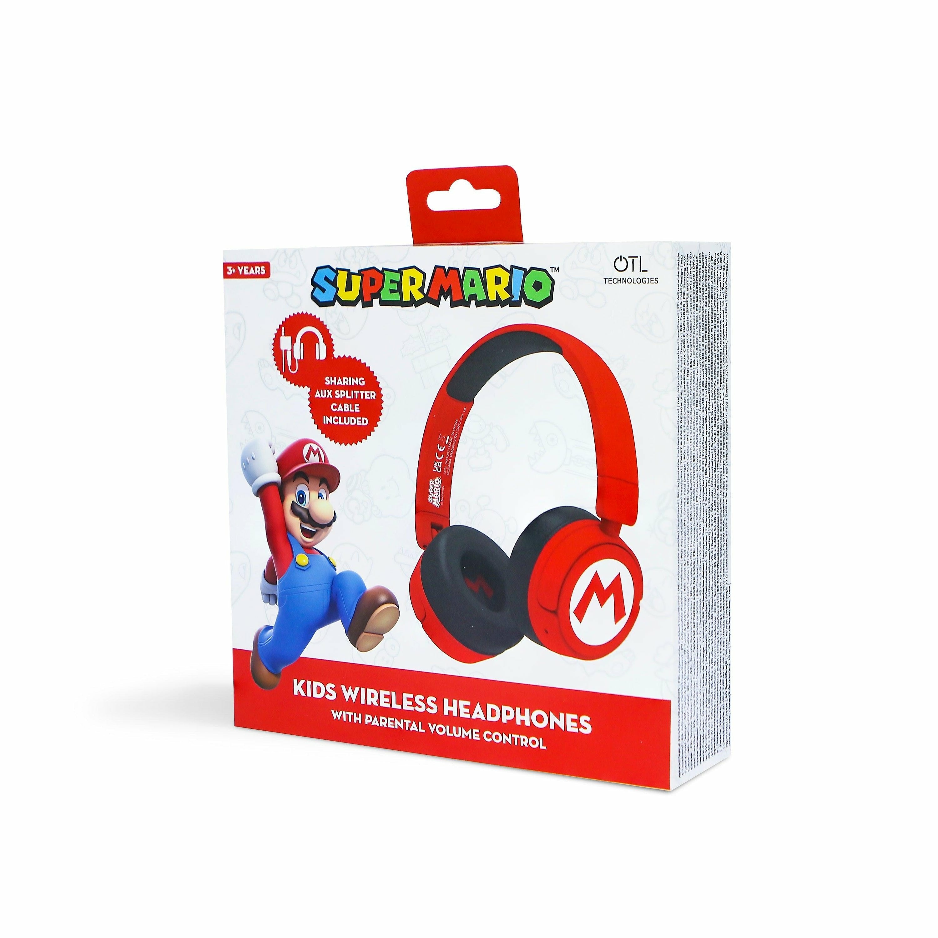 EAN 5055371625975 - OTL Technologies Super Mario Auriculares Inalámbrico y alámbrico Diadema Música USB Tipo C Bluetooth Rojo imagen 8