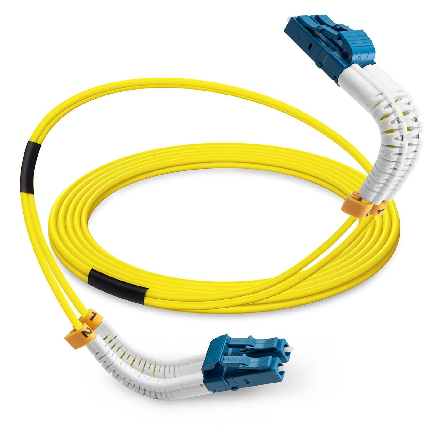 EAN 5715063506073 - Lanview LVO2314005-FLEX Cable de fibra óptica e InfiniBand 0,5 m LC LC/LC Amarillo imagen 4