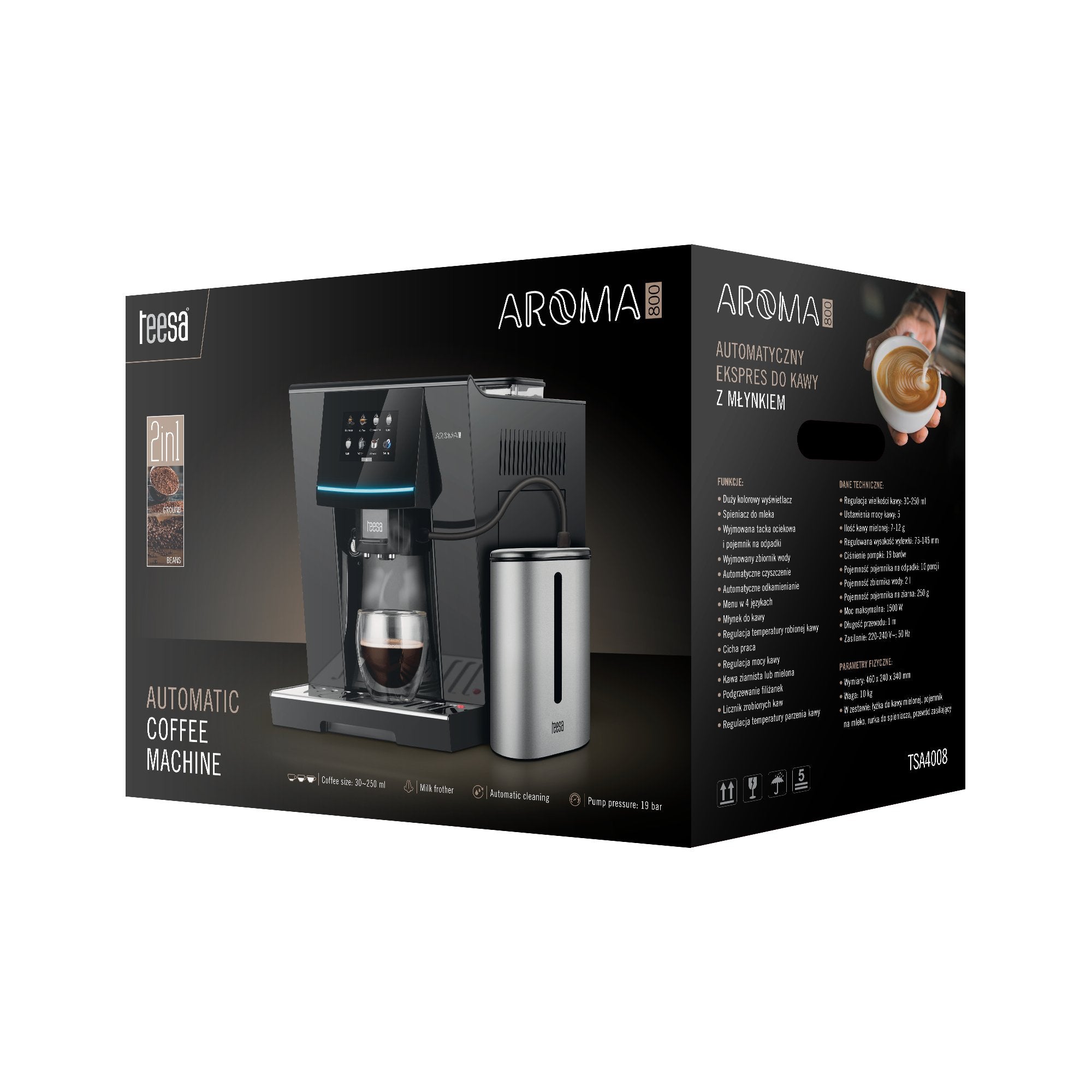 Cafetera Espresso Automática Teesa Aroma 800