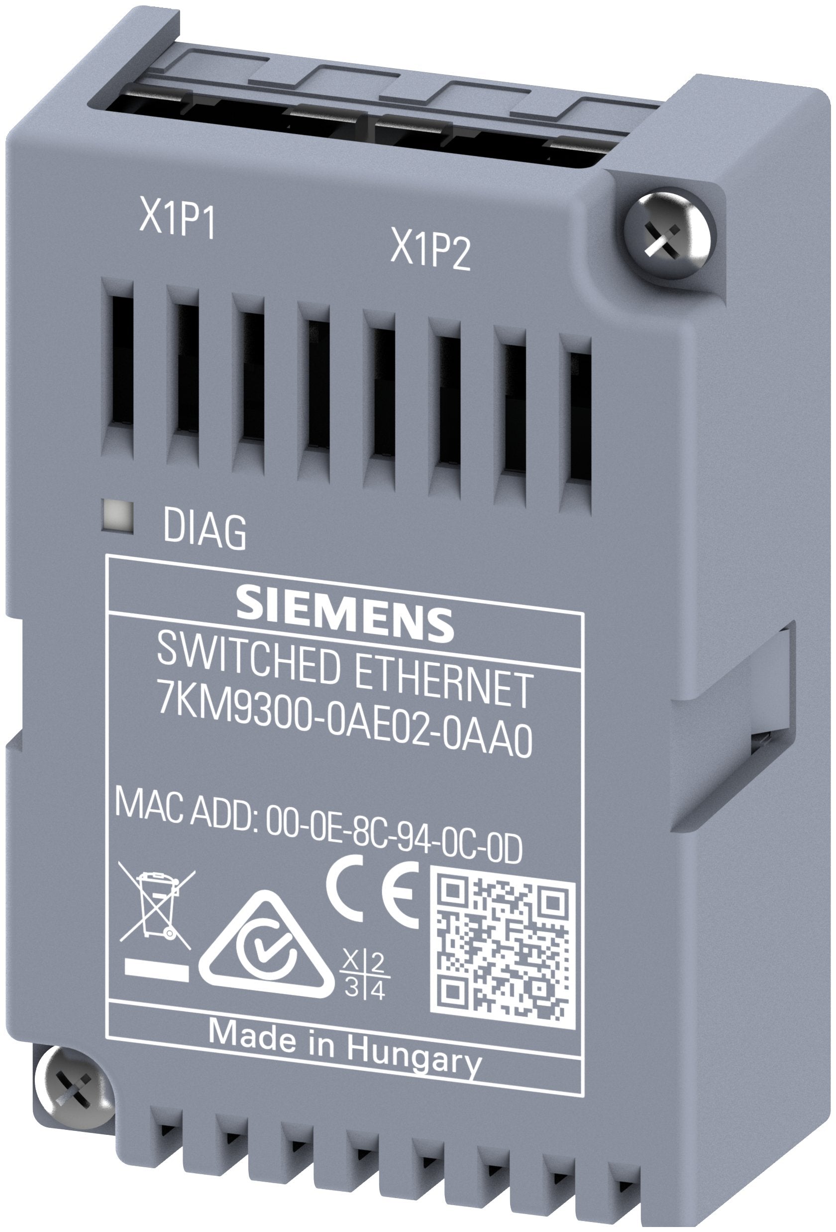 Siem 7km9300-0ae02-0aa0 Erweiterungsmodul Switched Ethernet Profinet V3, Steckba