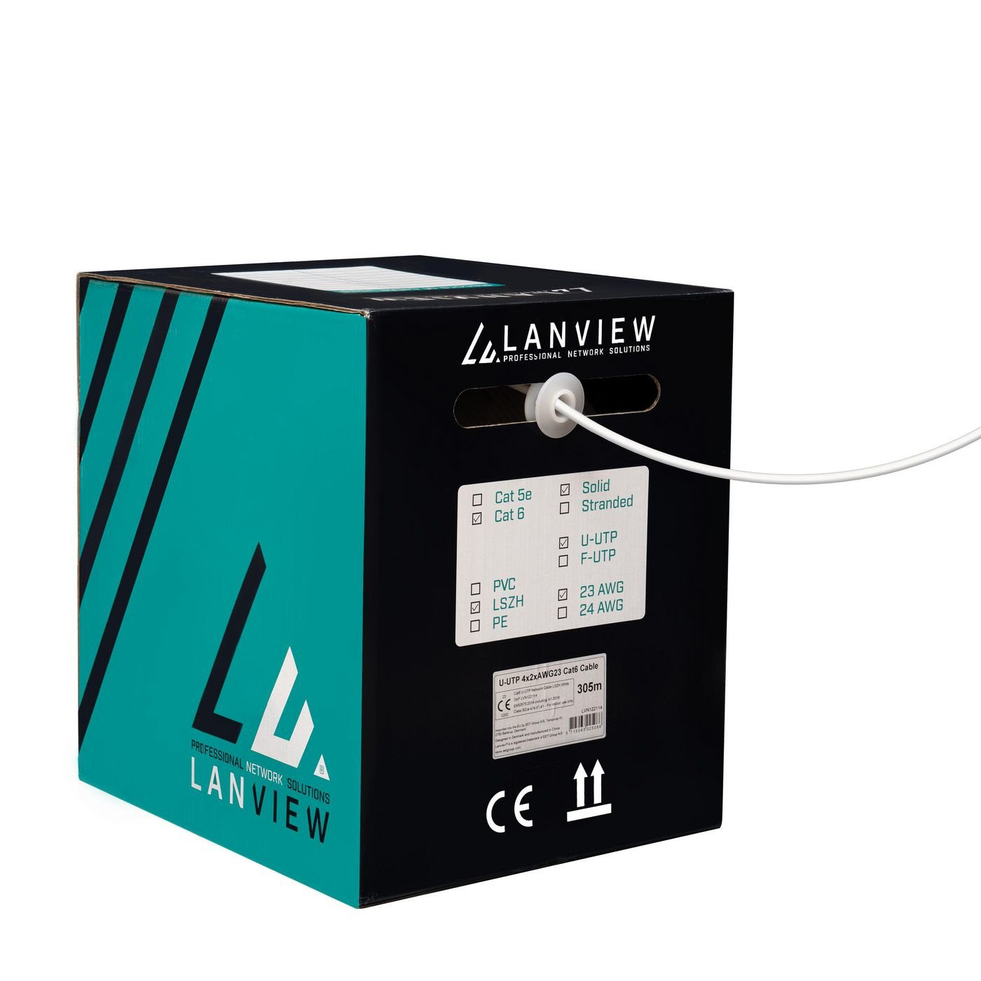 EAN 5715063025086 - Lanview LVN122114 cable de red Blanco 305 m Cat6 U/UTP (UTP) imagen 2