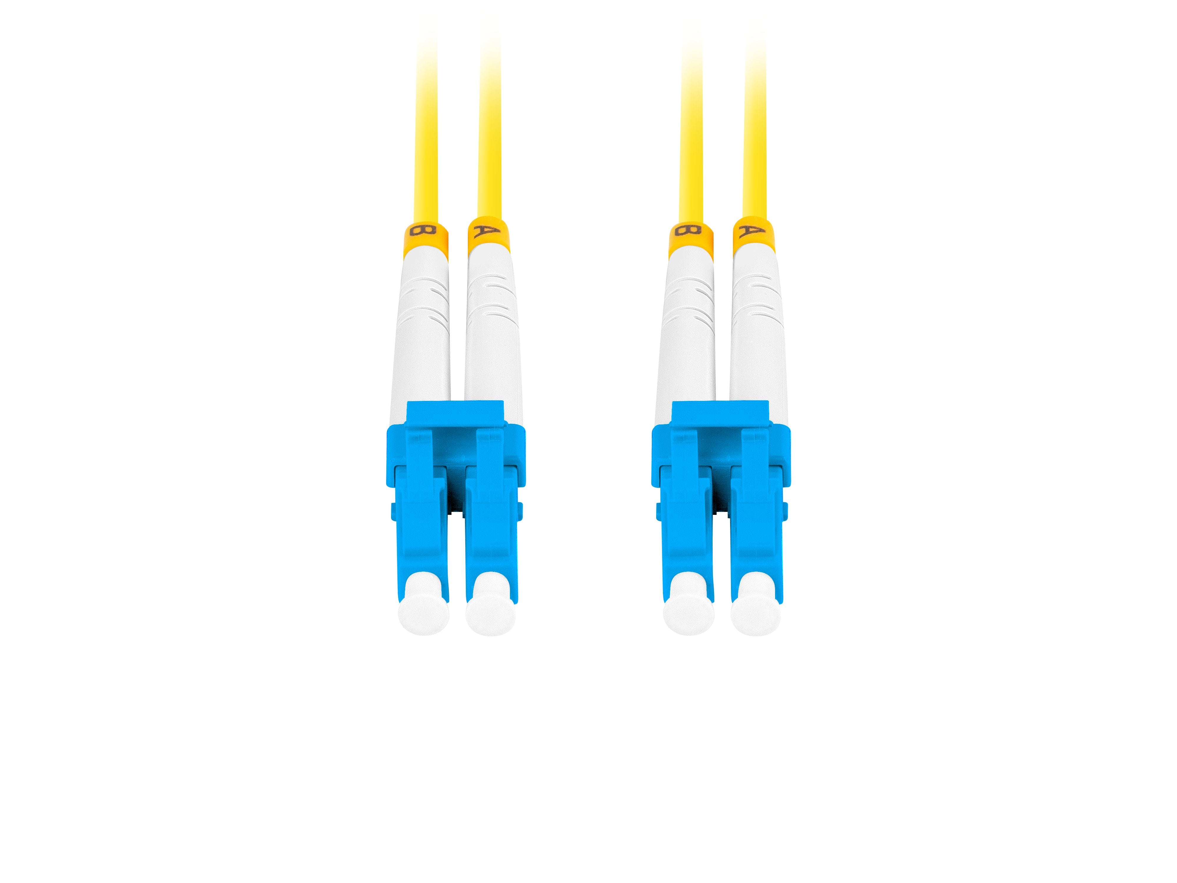 EAN 5901969433067 - Lanberg FO-LULU-SD11-0010-YE Cable de fibra óptica e InfiniBand 3 m LC Amarillo imagen 3
