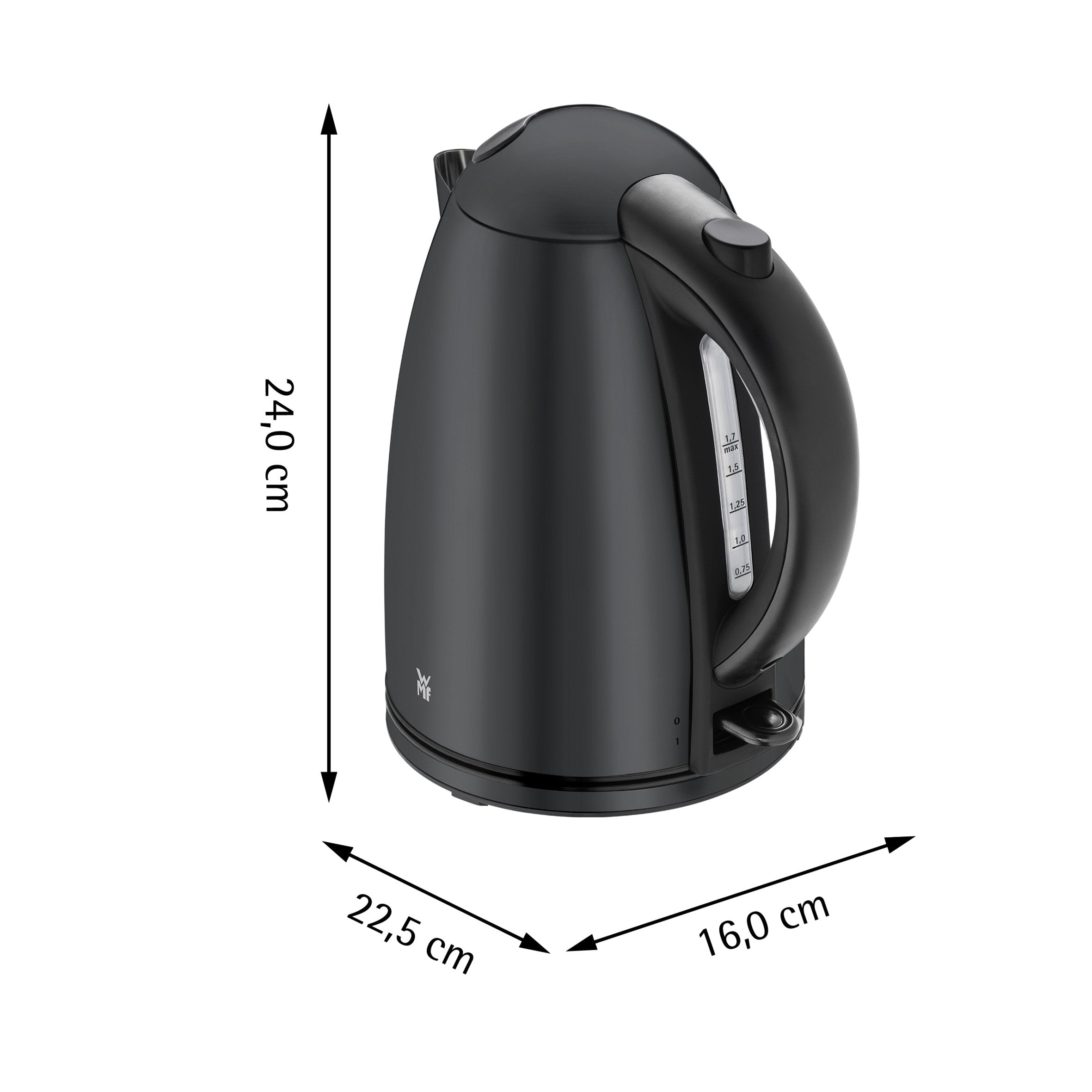 EAN 4211129228114 - WMF Stelio 0413020072 tetera eléctrica 1,7 L 2400 W Negro imagen 6