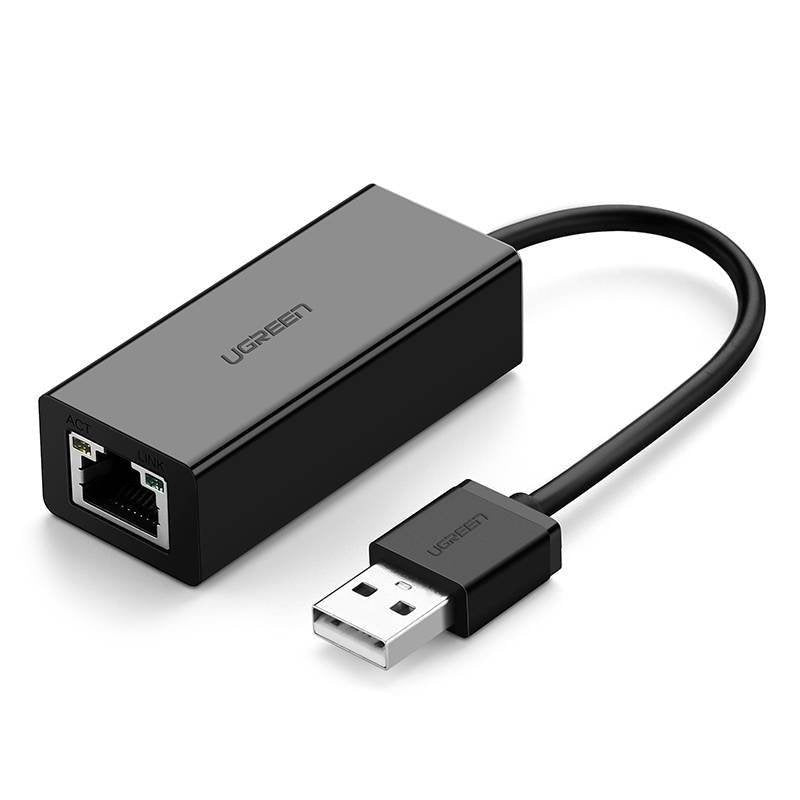 Ugreen Zewnetrzna Karta Sieciowa Rj45 - Usb 2.0 100 Mbps Ethernet Negro (Cr110 20254)