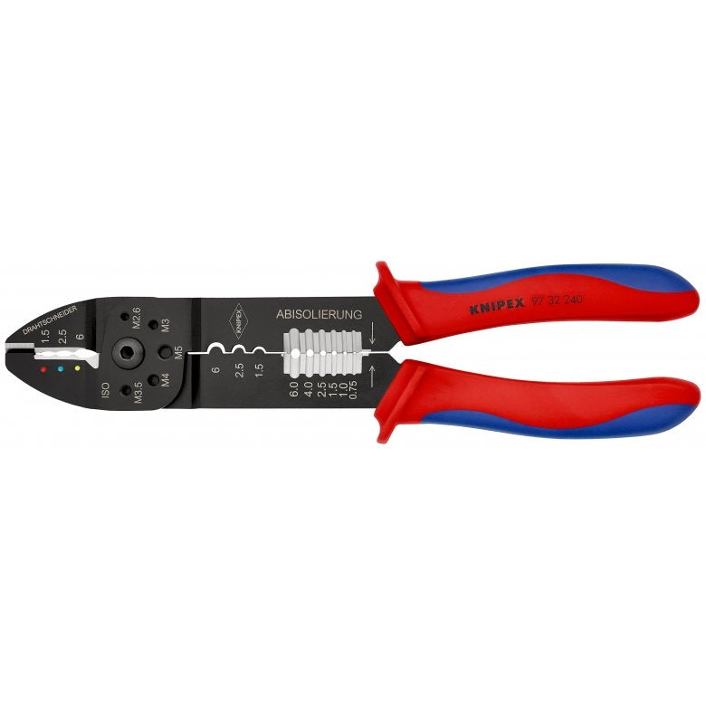 EAN 4003773079491 - Knipex 97 32 240 crimpadora Herramienta para prensar Negro, Azul, Rojo imagen 1