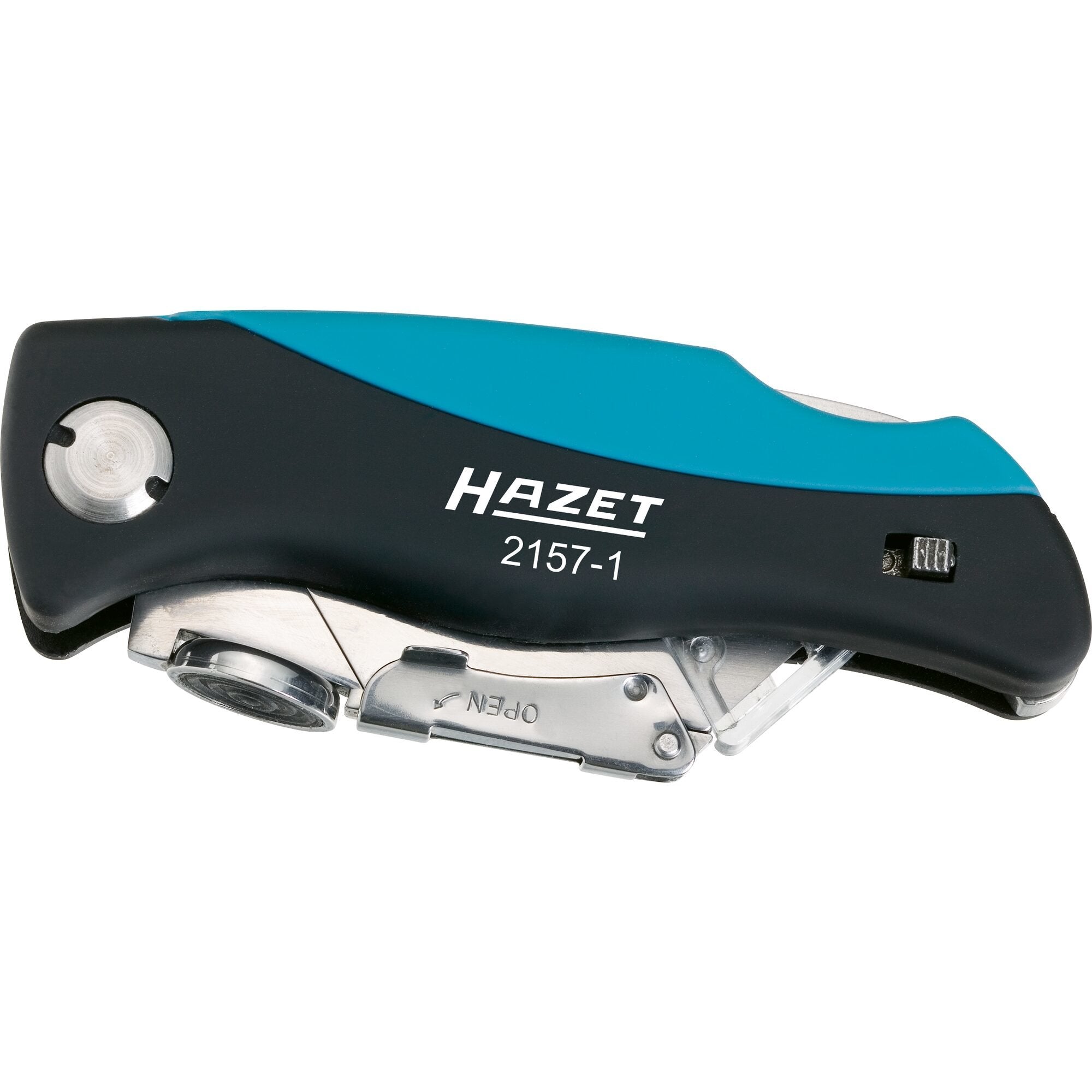 Navaja Hazet 2157-1 (Negro/Azul, Mango Cómodo De Abs Resistente A Golpes) 2157-1 2157-1