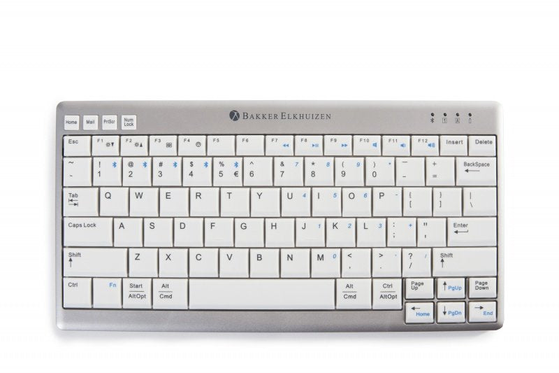 Bakkerelkhuizen Ultraboard 950 Wireless Teclado Rf Inalámbrico Qwertz Alemán Gris, Blanco