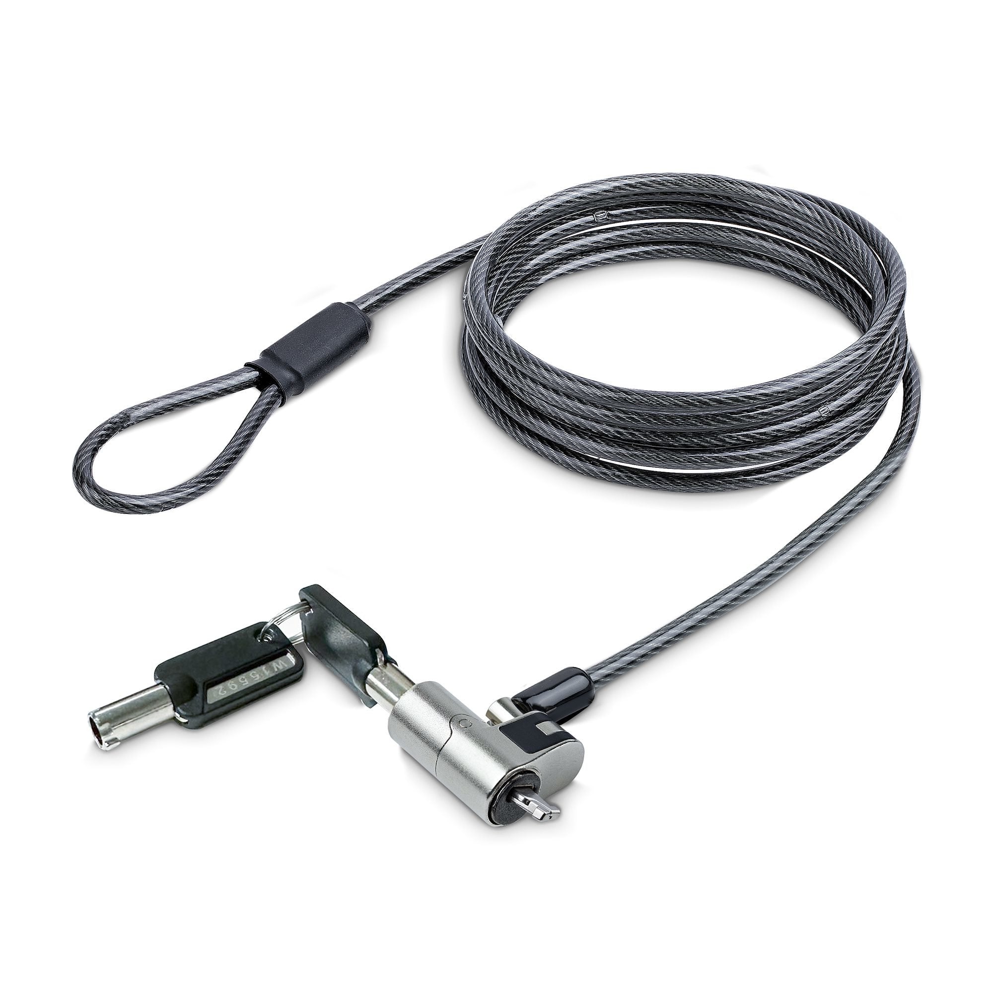 Startech.Com Nanok-Laptop-Lock Cable Antirrobo Negro, Plata 2 M
