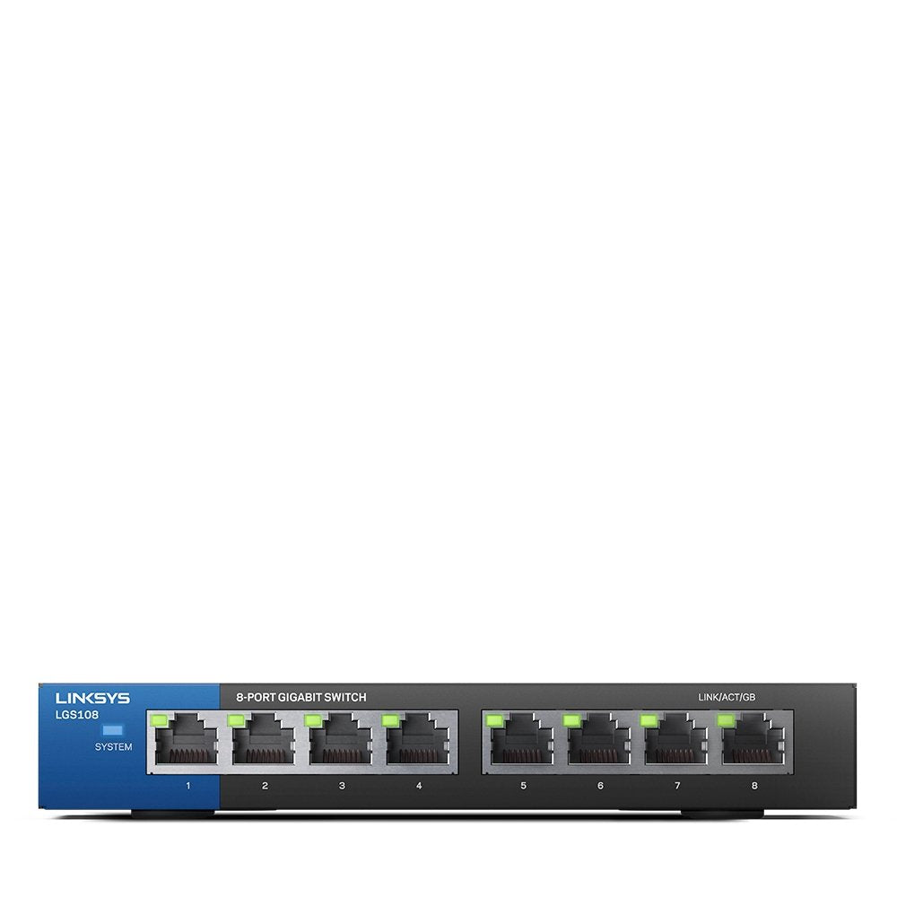 Switch Linksys Unmanaged Gigabit 8 Port Lgs108-Eu-Rtl
