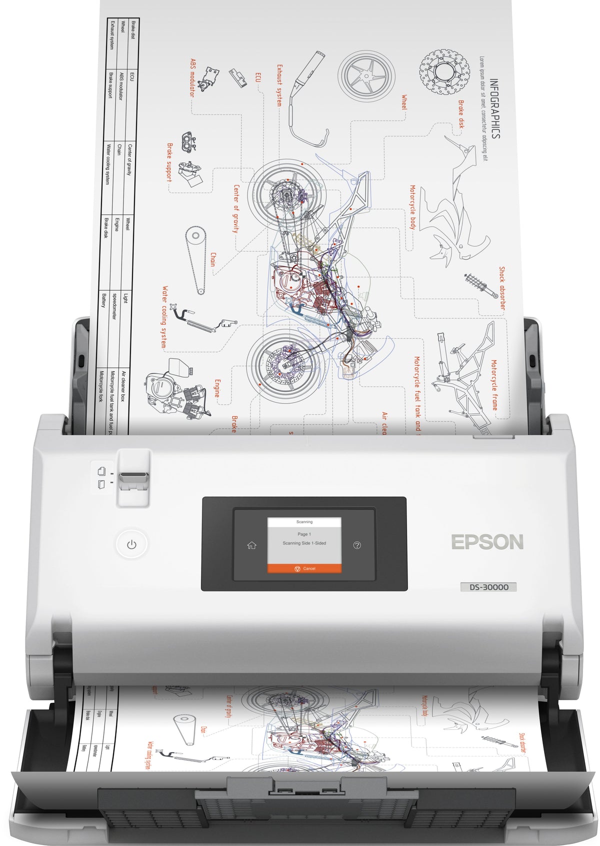 EAN 8715946676562 - Epson WorkForce DS-30000 Escáner alimentado con hojas 600 x 600 DPI A3 Blanco imagen 1