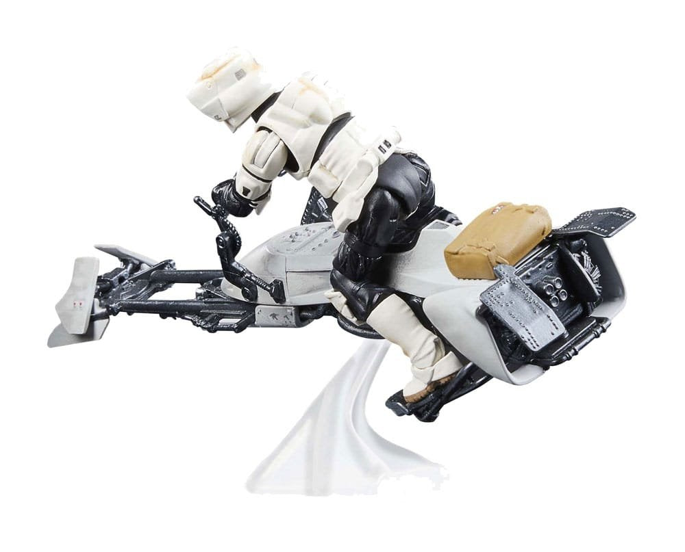 Figura Speeder Bike Scout Trooper & Grogu The Mandalorian Star Wars 9cm