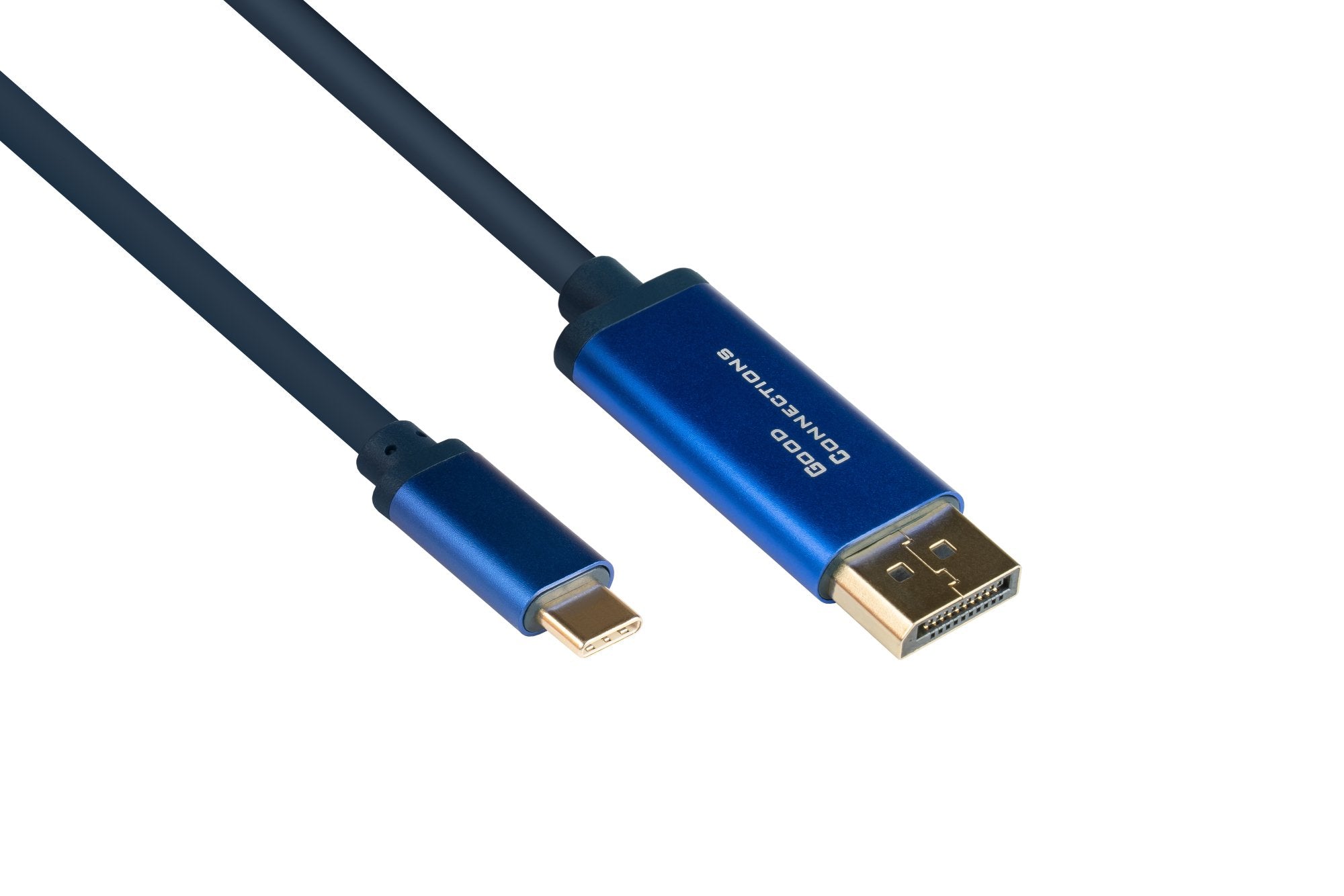 EAN 4014619554621 - Alcasa 4812-CSF020B adaptador de cable de vídeo 2 m USB Tipo C DisplayPort Azul imagen 1