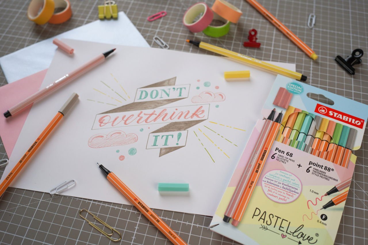 Stabilo Rotuladores Pen 68 Y Point 88 Y Pastellove Estuche 12 C/Surtidos Pastel