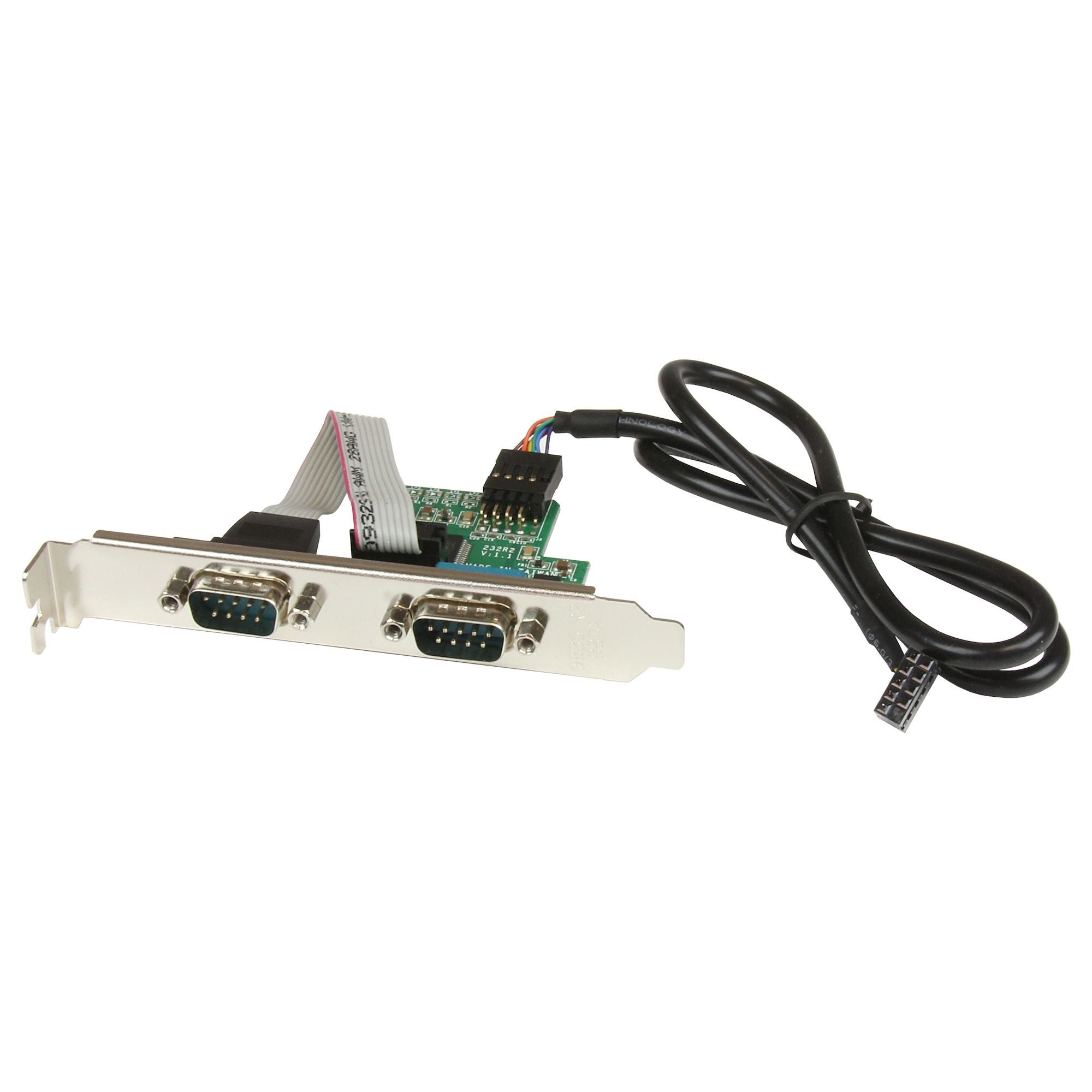 Startech.Com Adaptador Bracket De Placa Base Interna Usb A 2 Puertos Serie - Db9 Rs232