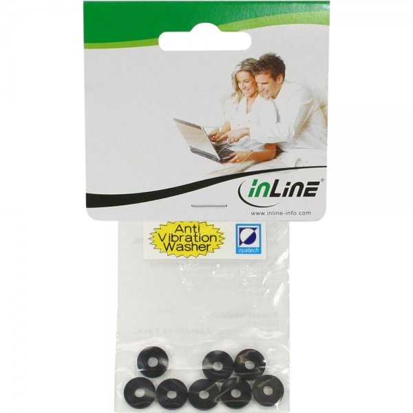 Inline 00244. Arandelas De Goma Para Disco Duro. Pack De 8