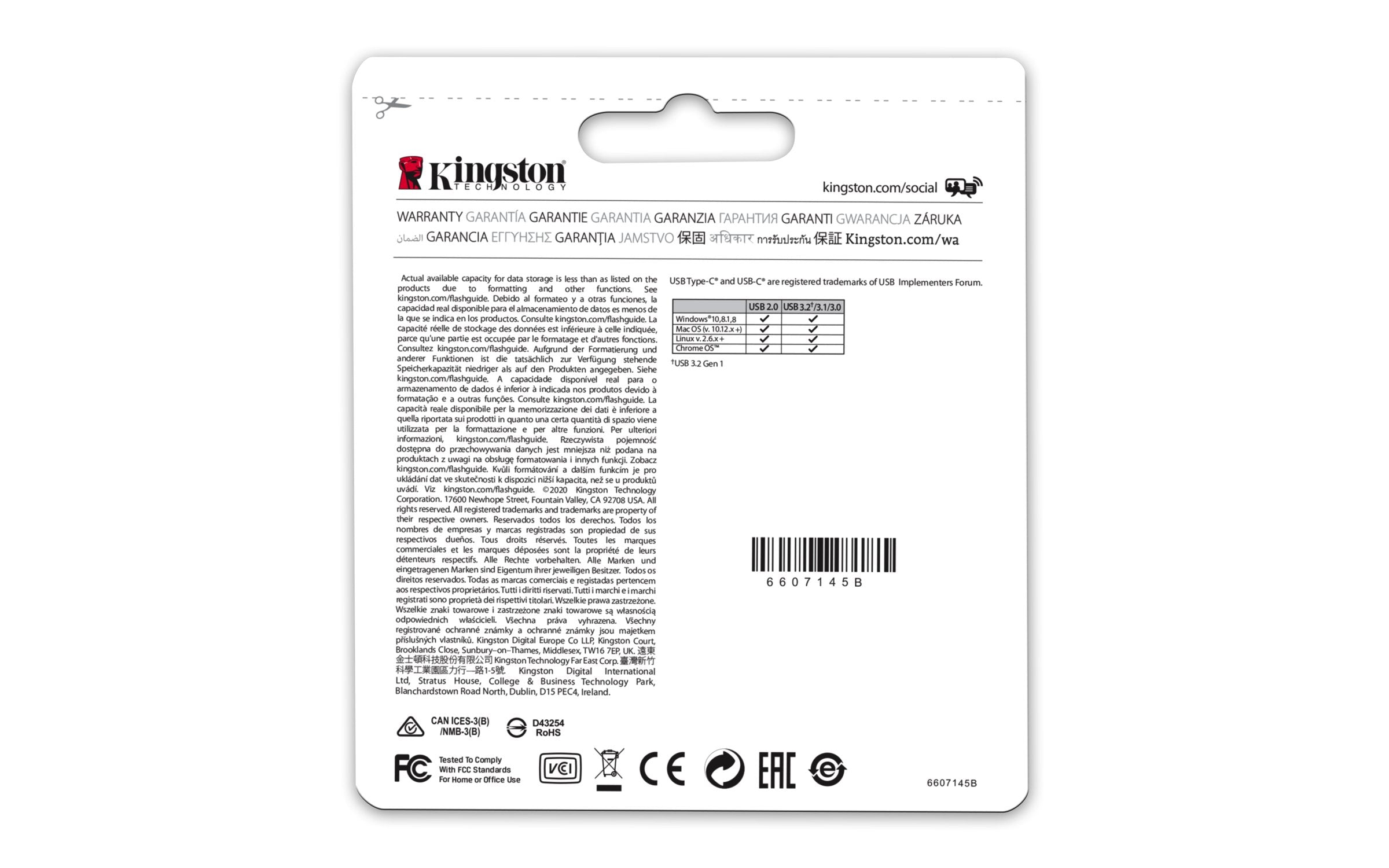 EAN 0740617328110 - Kingston Technology DataTraveler microDuo 3C unidad flash USB USB Type-A / USB Type-C 3.2 Gen 1 (3.1 Gen imagen 6