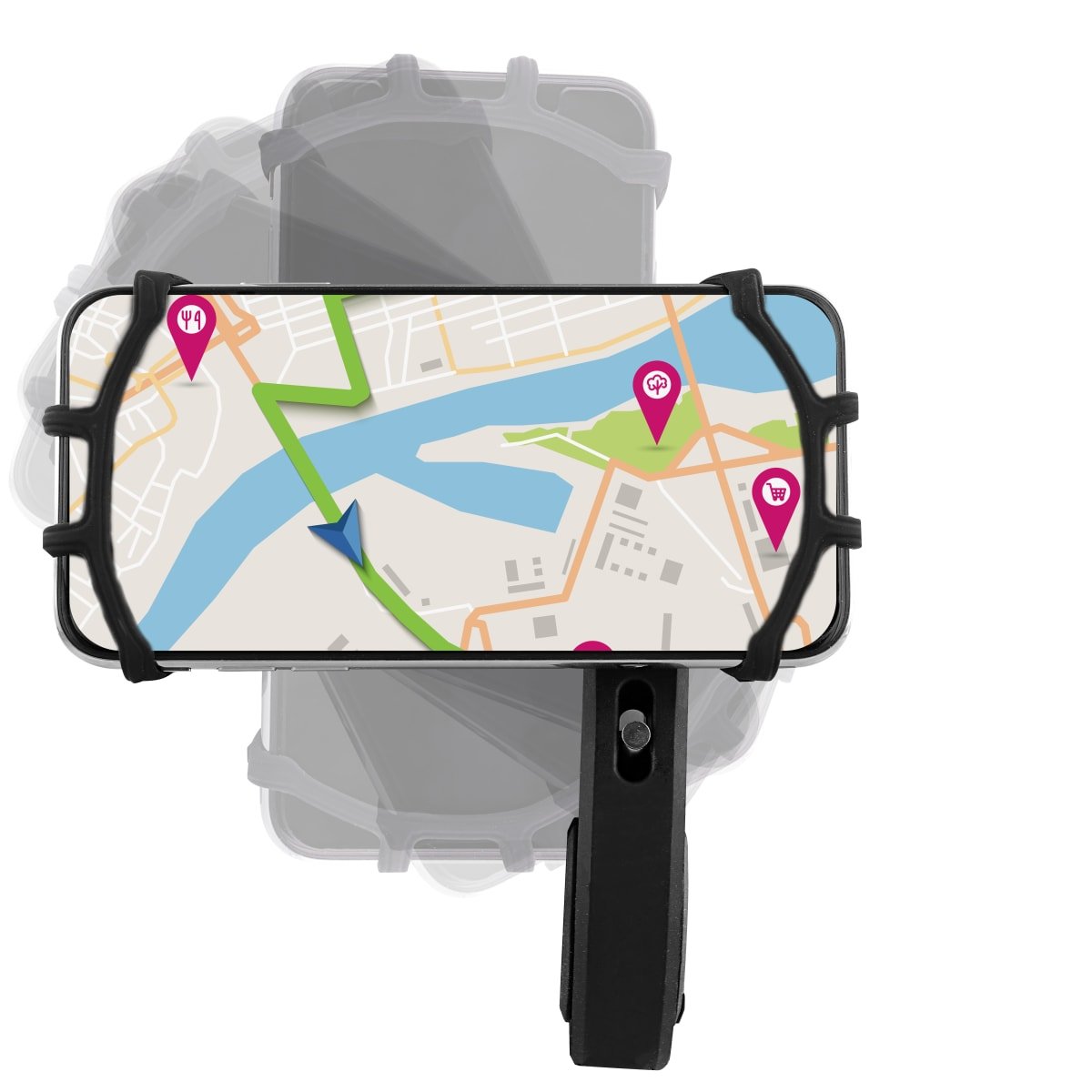 EAN 3303170101483 - T'nB Rotary smartphone holder for bike/e-scooter Soporte pasivo Teléfono móvil/smartphone Negro imagen 4