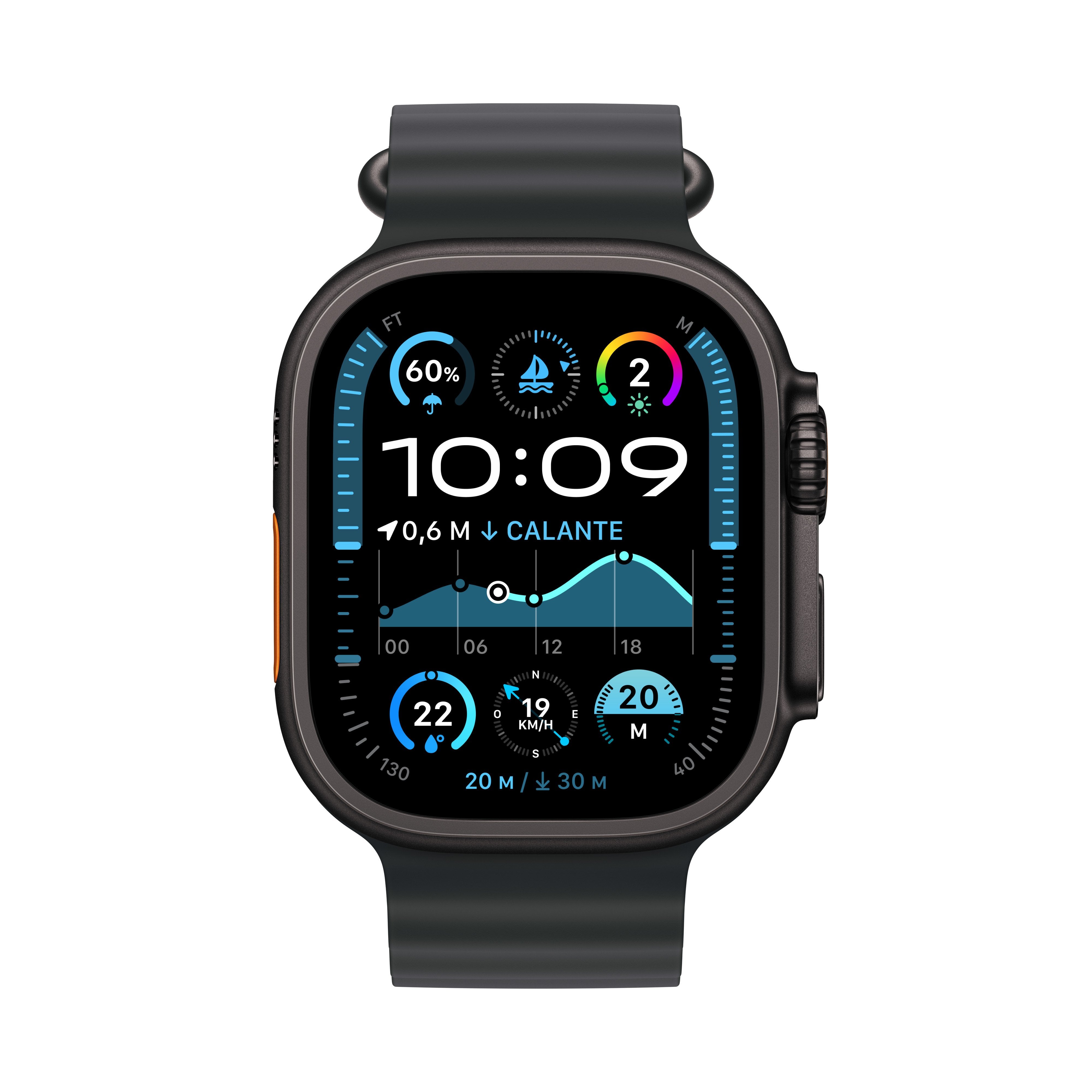 EAN 0195949583179 - Apple Watch Ultra 2 OLED 49 mm Digital 410 x 502 Pixeles Pantalla táctil 4G Negro GPS (satélite) imagen 2