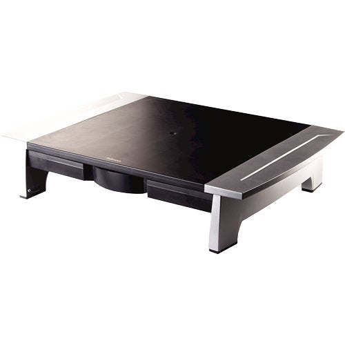 Fellowes Soporte Monitor Office Suites , Evita Tensiones De Cuello , Pantallas Hasta 36kg , 5 Alturas , Bandeja Organizadora
