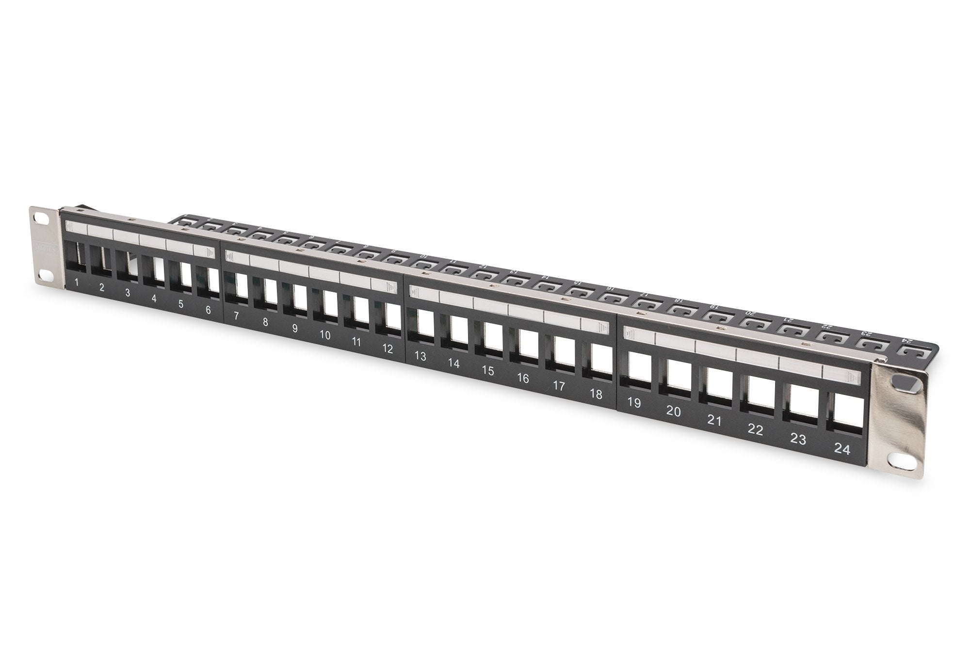 Patchpanel Digitus 1u 19" 24 Puertos Blanco