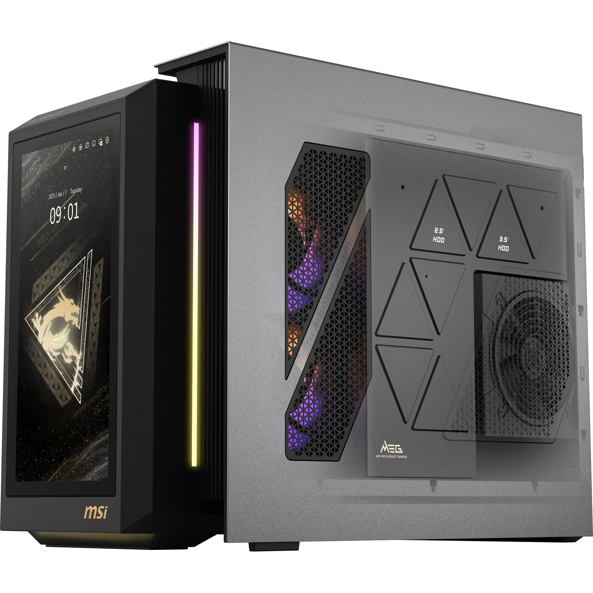 EAN 4711377288750 - MSI MEG Vision X AI 2NVV7-004EU Intel Core Ultra 7 265K 32 GB DDR5-SDRAM 2 TB SSD NVIDIA GeForce RTX 5080 imagen 3