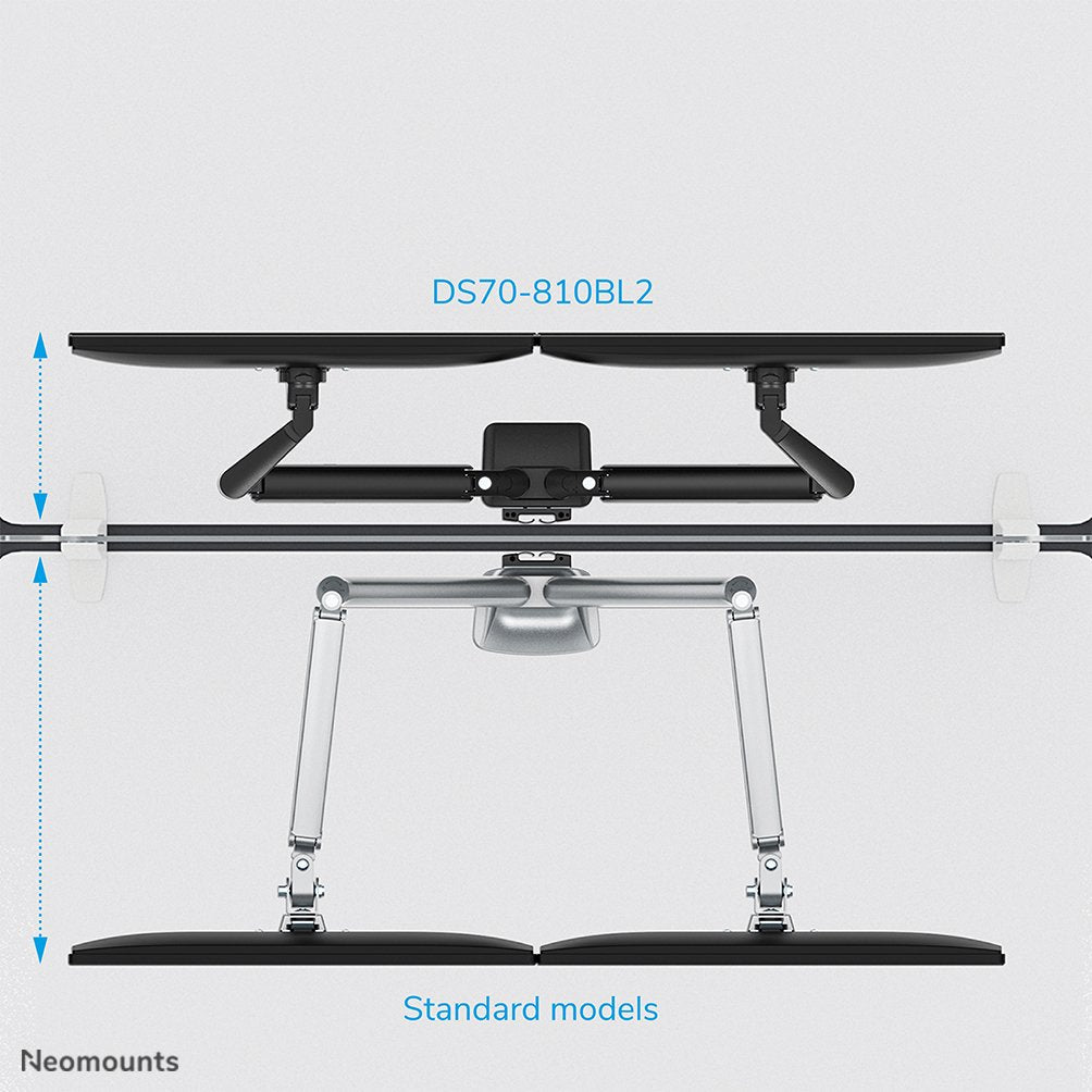 Neomounts By Newstar Soporte De Escritorio (Desk Mount Dual 17-32 Slim)