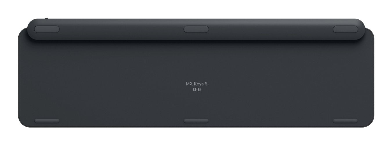 Teclado Danés, Finlandés, Noruego, Sueco Logitech Mx Keys S Rf Wireless + Bluetooth Qwerty Grafito