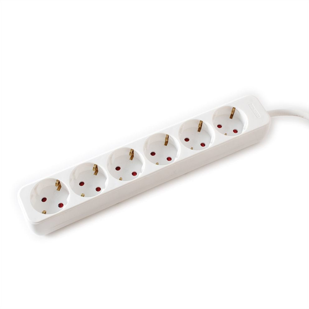 Value 6-Fach Steckdosenleiste Ohne Schalter, Wei, 1,5 M