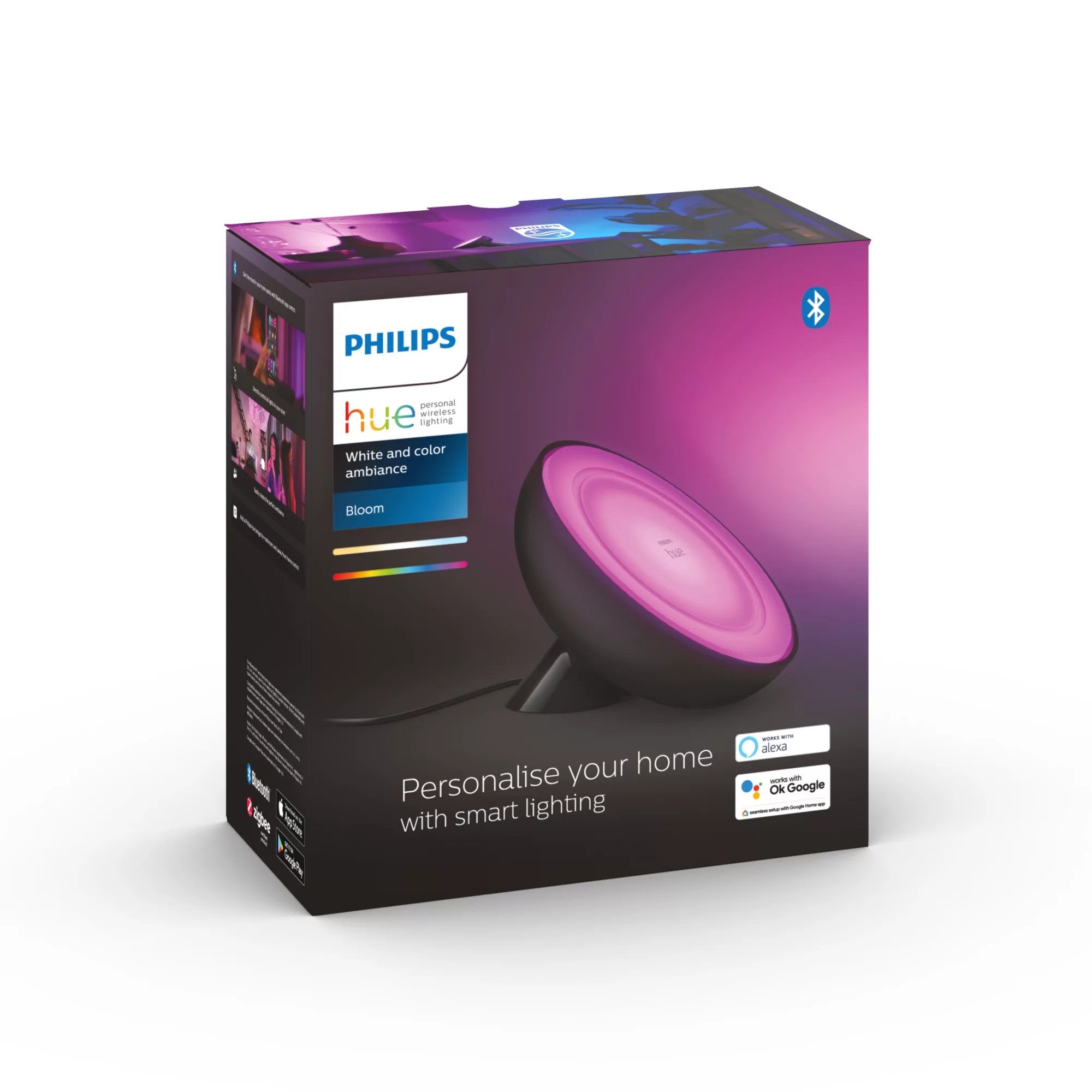 Philips Hue White And Color Ambiance Lámpara De Mesa Bloom Bt